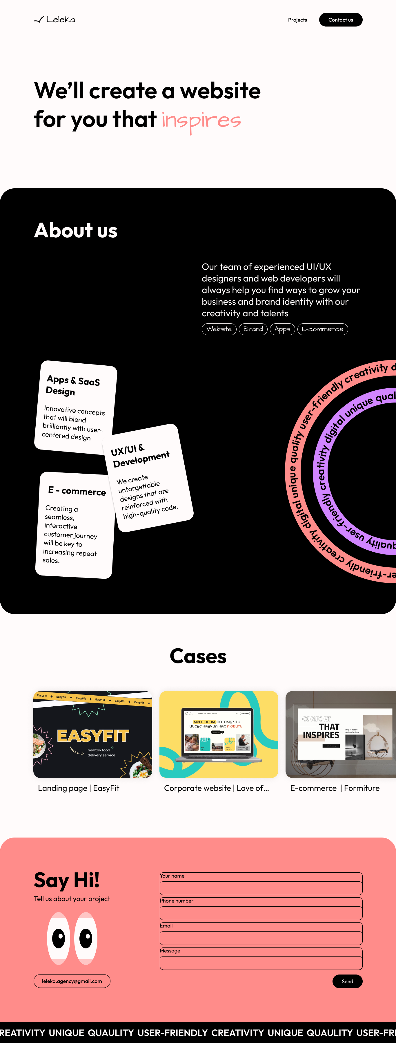 Home page