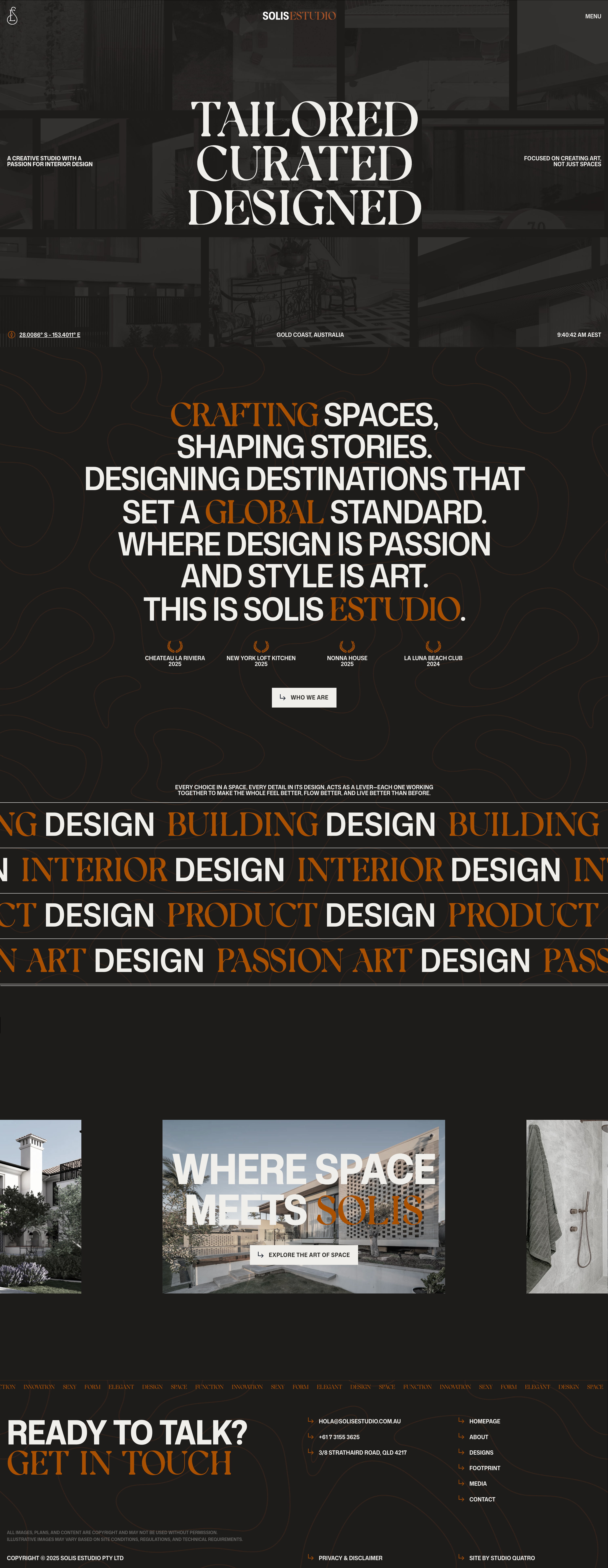 Solis Estudio Homepage