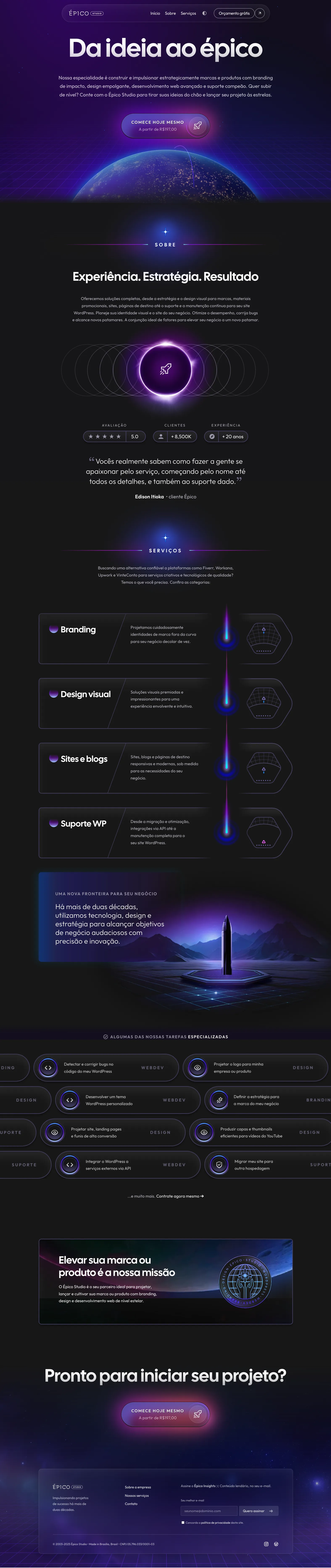 Epico Studio – Creative agency specializing in branding, web design, and digital experiences
