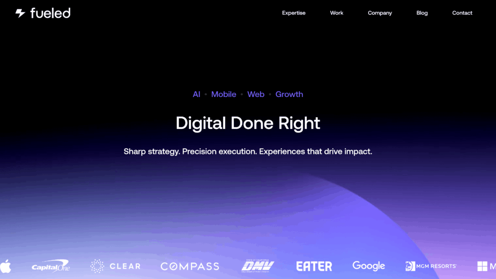 Fueled – Award-winning digital agency specializing in mobile app development and product design