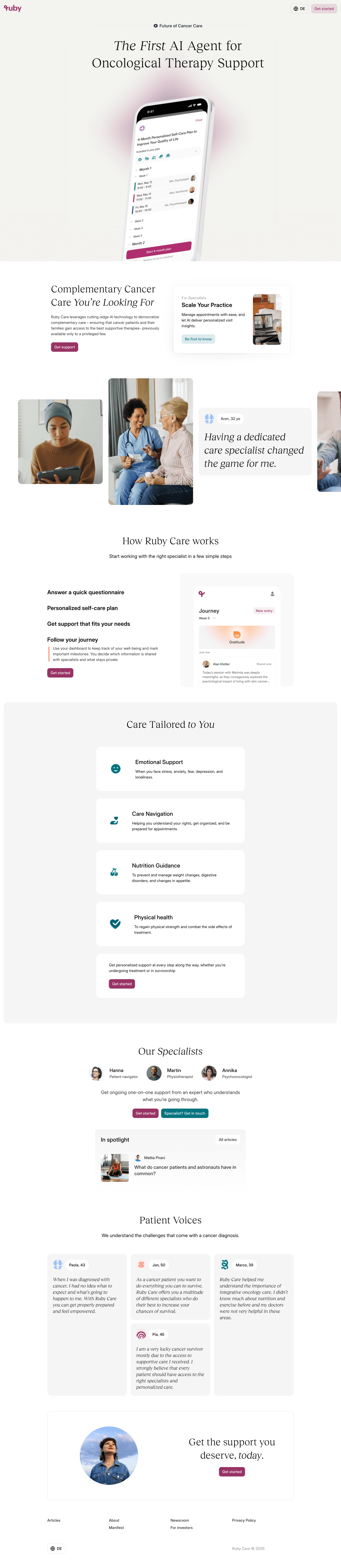 screencapture-useruby-care-2025-full-screen Useruby Care homepage offering senior care and in-home support services