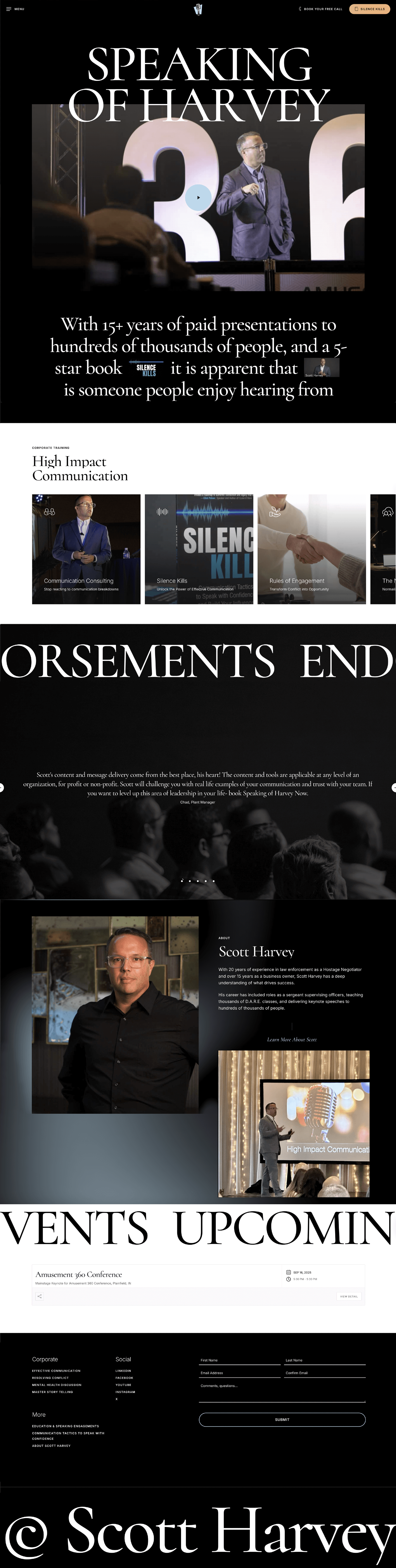 Speaking of harvey full page screenshot